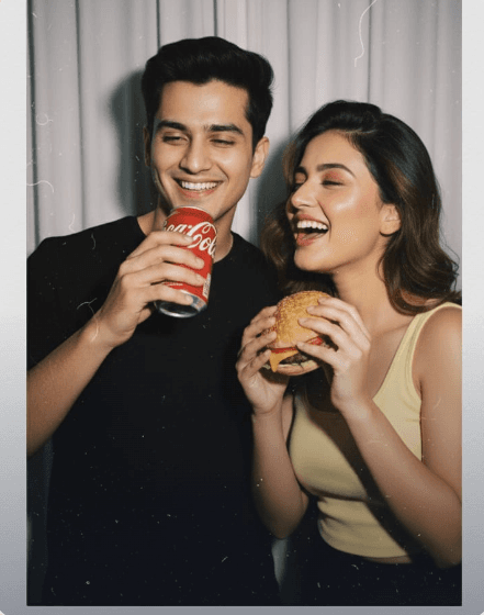 PhotoReady AI style preview for Couple Polaroid on photoready.kaamkardo.com