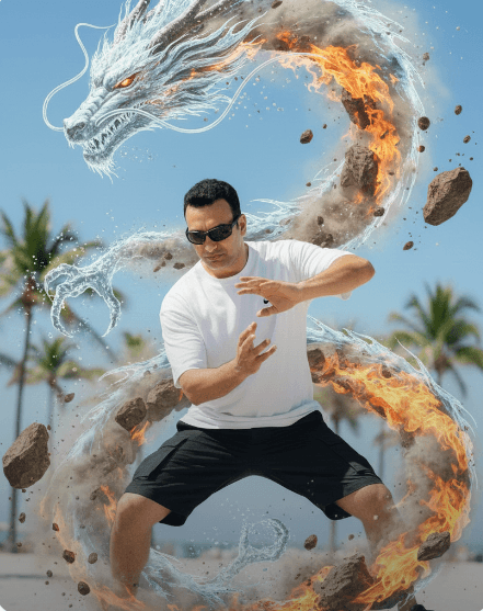 PhotoReady AI style preview for The Dragon on photoready.kaamkardo.com