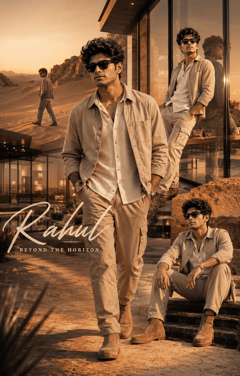 PhotoReady AI style preview for Desert Lifestyle Collage on photoready.kaamkardo.com