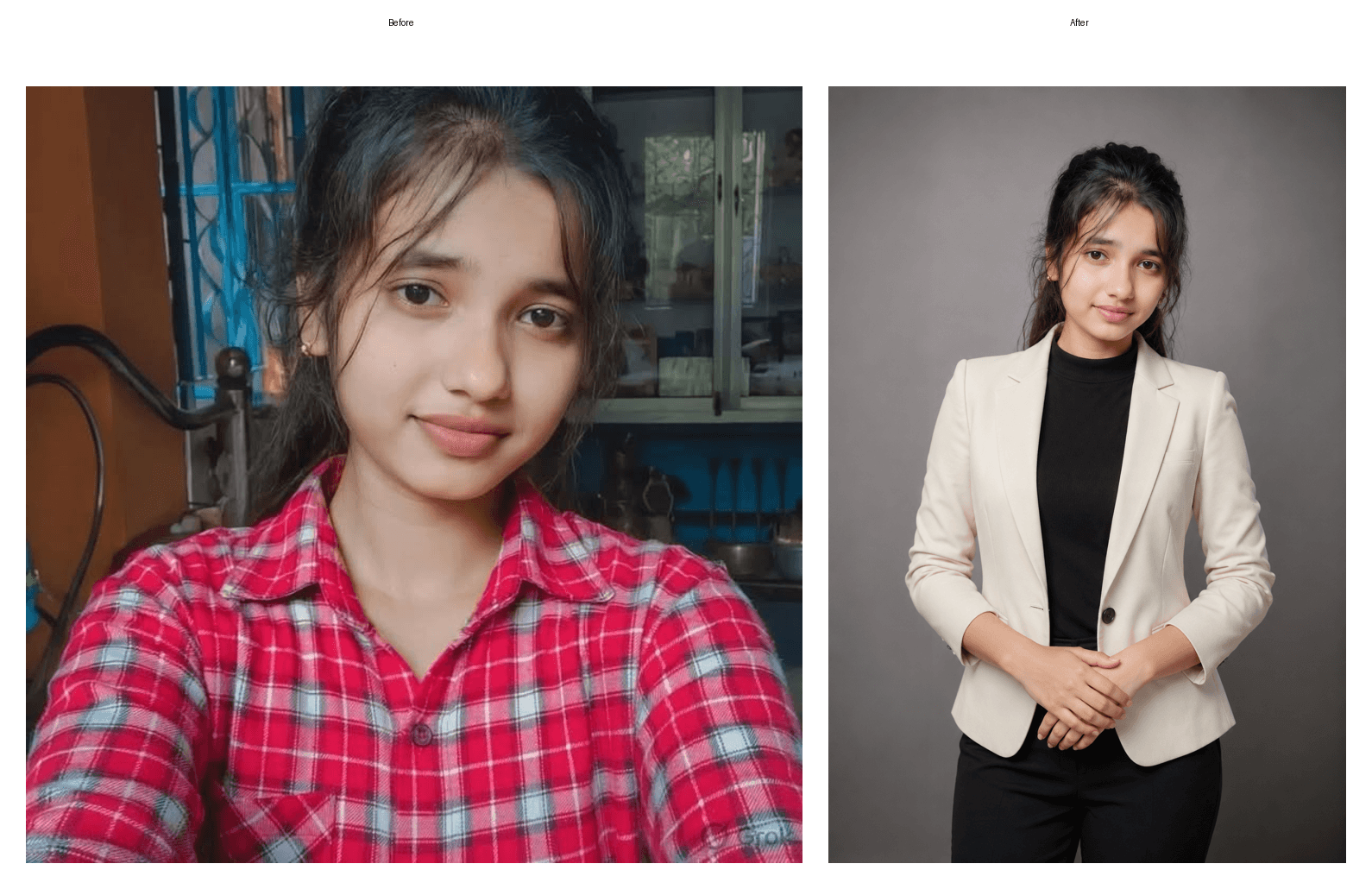 Background detail for Premium Modern LinkedIn Studio Portrait