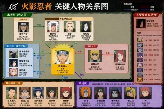 Narrative Drama Ensemble Character Relationship Map AI photo prompt example on PhotoReady