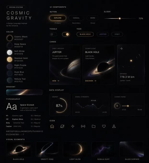 Comprehensive Cross-Platform UI Design System AI photo prompt example on PhotoReady