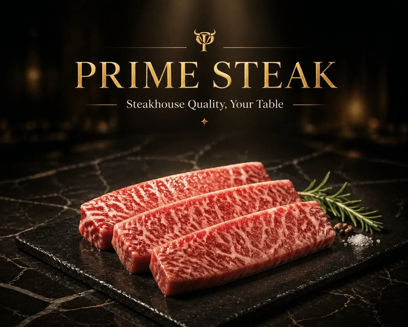 Premium Meat and Seafood Brand Hero Image AI photo prompt example on PhotoReady